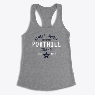 Porthill Idaho General Supply Women's Racerback Tank