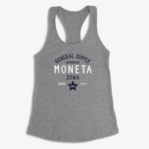 Moneta Iowa General Supply Women's Racerback Tank