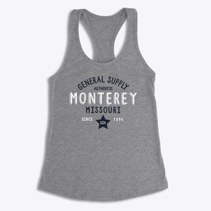 Monterey Missouri General Supply Women's Racerback Tank