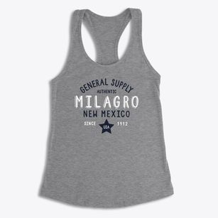 Milagro New Mexico General Supply Women's Racerback Tank
