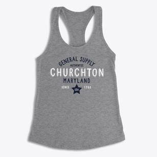 Churchton Maryland General Supply Women's Racerback Tank