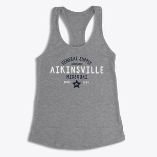 Aikinsville Missouri General Supply Women's Racerback Tank