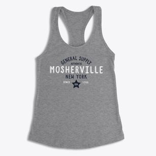 Mosherville New York General Supply Women's Racerback Tank