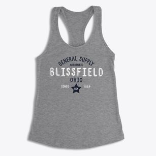 Blissfield Ohio General Supply Women's Racerback Tank