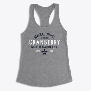 Cranberry North Carolina General Supply Women's Racerback Tank