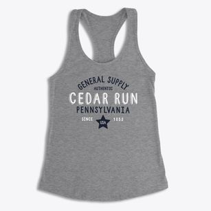 Cedar Run Pennsylvania General Supply Women's Racerback Tank