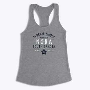 Nora South Dakota General Supply Women's Racerback Tank