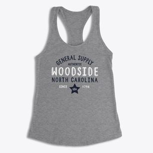 Woodside North Carolina General Supply Women's Racerback Tank