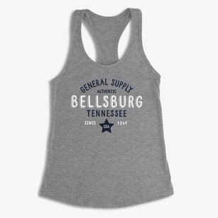 Bellsburg Tennessee General Supply Women's Racerback Tank
