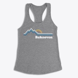 Bakeoven Oregon Mountain View Women's Racerback Tank