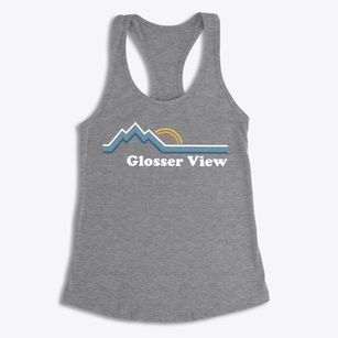 Glosser View Pennsylvania Mountain View Women's Racerback Tank