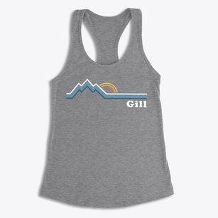 Gill West Virginia Mountain View Women's Racerback Tank