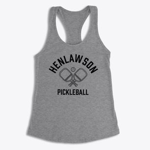 Henlawson West Virginia Pickleball Women's Racerback Tank