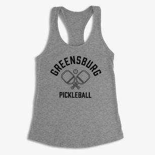 Greensburg Indiana Pickleball Women's Racerback Tank