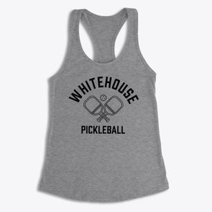 Whitehouse Texas Pickleball Women's Racerback Tank
