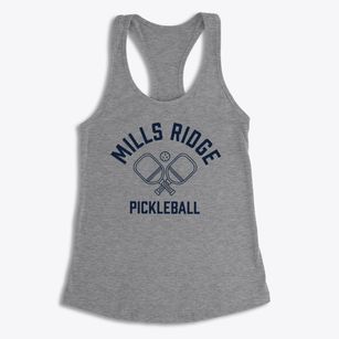 Mills Ridge North Carolina Pickleball Women's Racerback Tank
