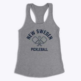 New Sweden Texas Pickleball Women's Racerback Tank