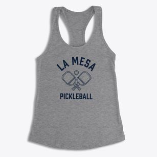 La Mesa California Pickleball Women's Racerback Tank