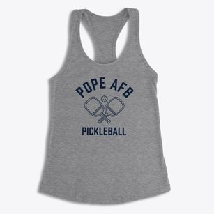 Pope Afb North Carolina Pickleball Women's Racerback Tank
