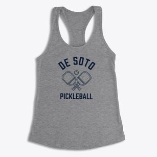 De Soto Iowa Pickleball Women's Racerback Tank