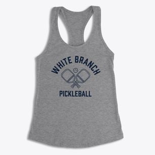 White Branch Missouri Pickleball Women's Racerback Tank