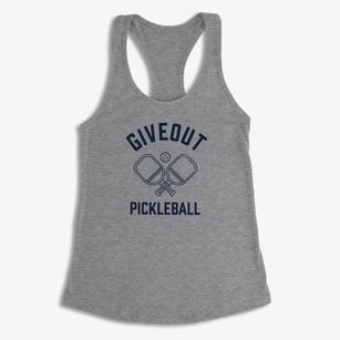 Giveout Idaho Pickleball Women's Racerback Tank