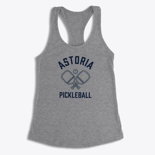 Astoria Oregon Pickleball Women's Racerback Tank