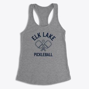 Elk Lake Pennsylvania Pickleball Women's Racerback Tank