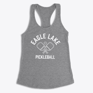 Eagle Lake Texas Pickleball Women's Racerback Tank