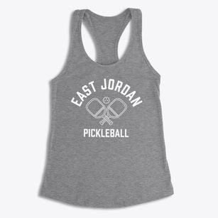 East Jordan Michigan Pickleball Women's Racerback Tank