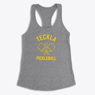 Teckla Wyoming Pickleball Women's Racerback Tank