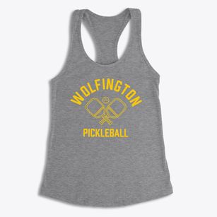 Wolfington Indiana Pickleball Women's Racerback Tank