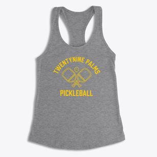 Twentynine Palms California Pickleball Women's Racerback Tank