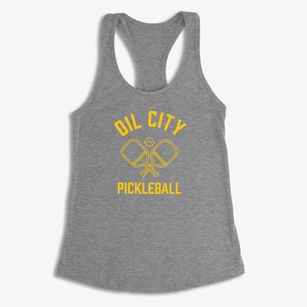 Oil City Louisiana Pickleball Women's Racerback Tank