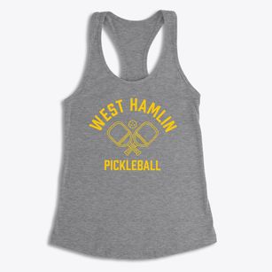 West Hamlin West Virginia Pickleball Women's Racerback Tank