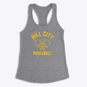 Hill City Minnesota Pickleball Women's Racerback Tank