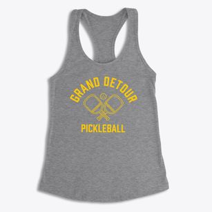 Grand Detour Illinois Pickleball Women's Racerback Tank