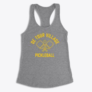De Tour Village Michigan Pickleball Women's Racerback Tank