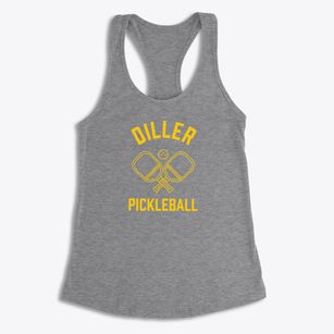 Diller Nebraska Pickleball Women's Racerback Tank