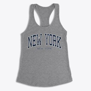 New York City New York Traditional Women's Racerback Tank
