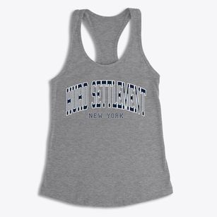 Hurd Settlement New York Traditional Women's Racerback Tank