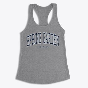 Spring Garden Illinois Traditional Women's Racerback Tank
