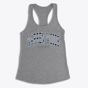 Warren Woods Virginia Traditional Women's Racerback Tank
