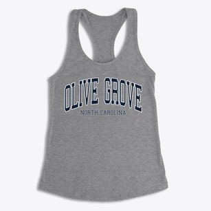 Olive Grove North Carolina Traditional Women's Racerback Tank