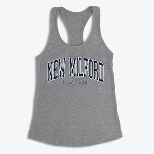 New Milford New York Traditional Women's Racerback Tank
