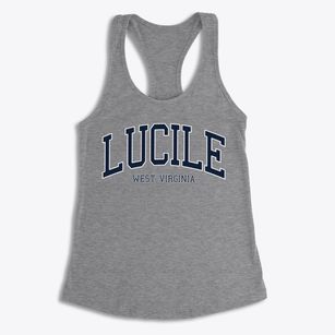 Lucile West Virginia Traditional Women's Racerback Tank