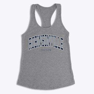 Robinsonville Oregon Traditional Women's Racerback Tank
