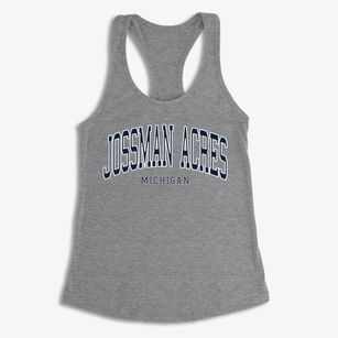 Jossman Acres Michigan Traditional Women's Racerback Tank