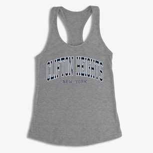 Clifton Heights New York Traditional Women's Racerback Tank