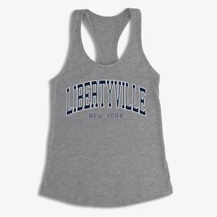 Libertyville New York Traditional Women's Racerback Tank